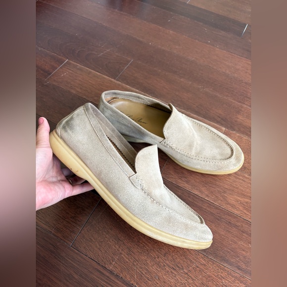 Loro Paina Summer Walk Men’s Loafers in Natural Beige Color Size EUR 45 US 10.5 - Picture 4 of 16